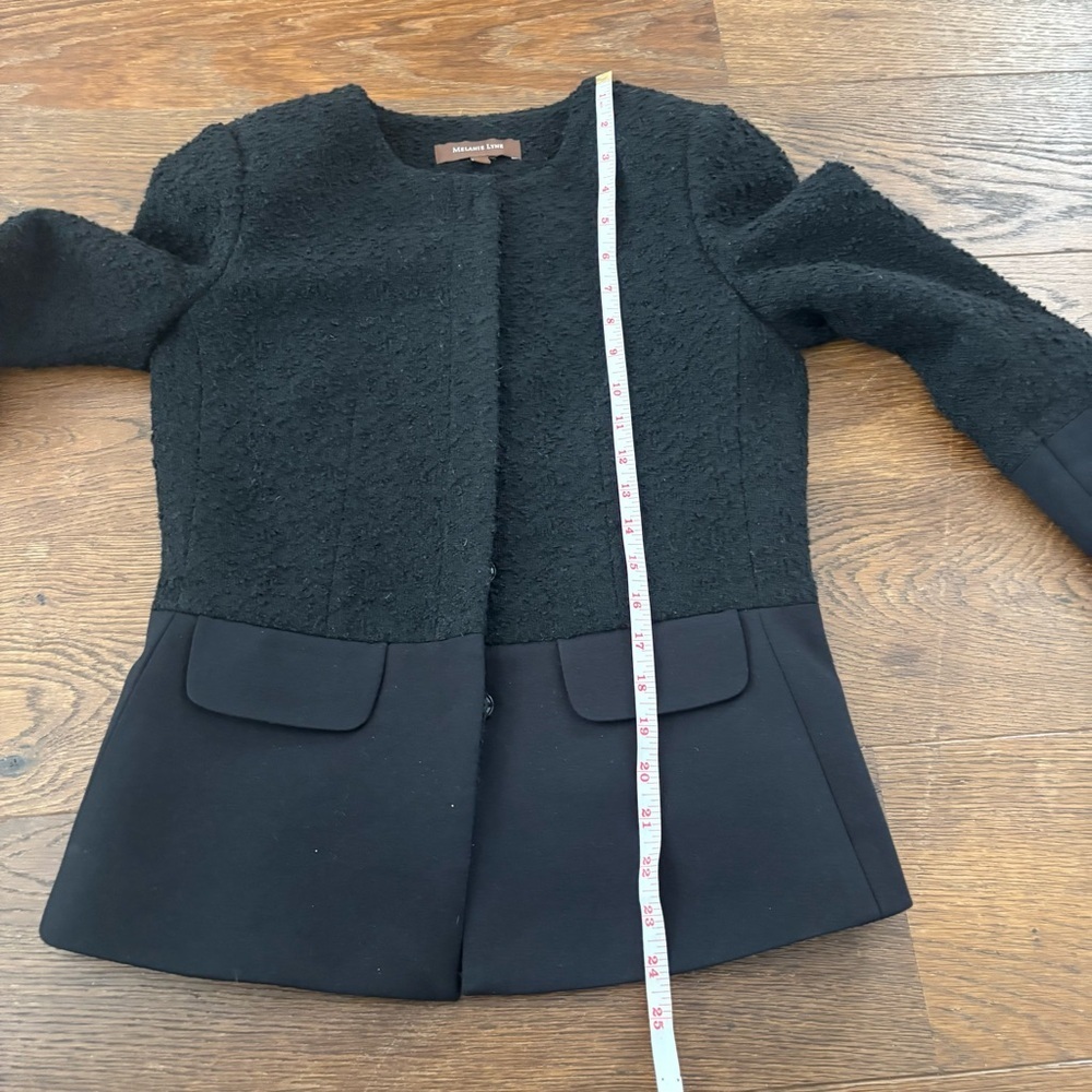 Melanie Lyne Elegant Textured Wool Suit Jacket - Picture 14 of 15